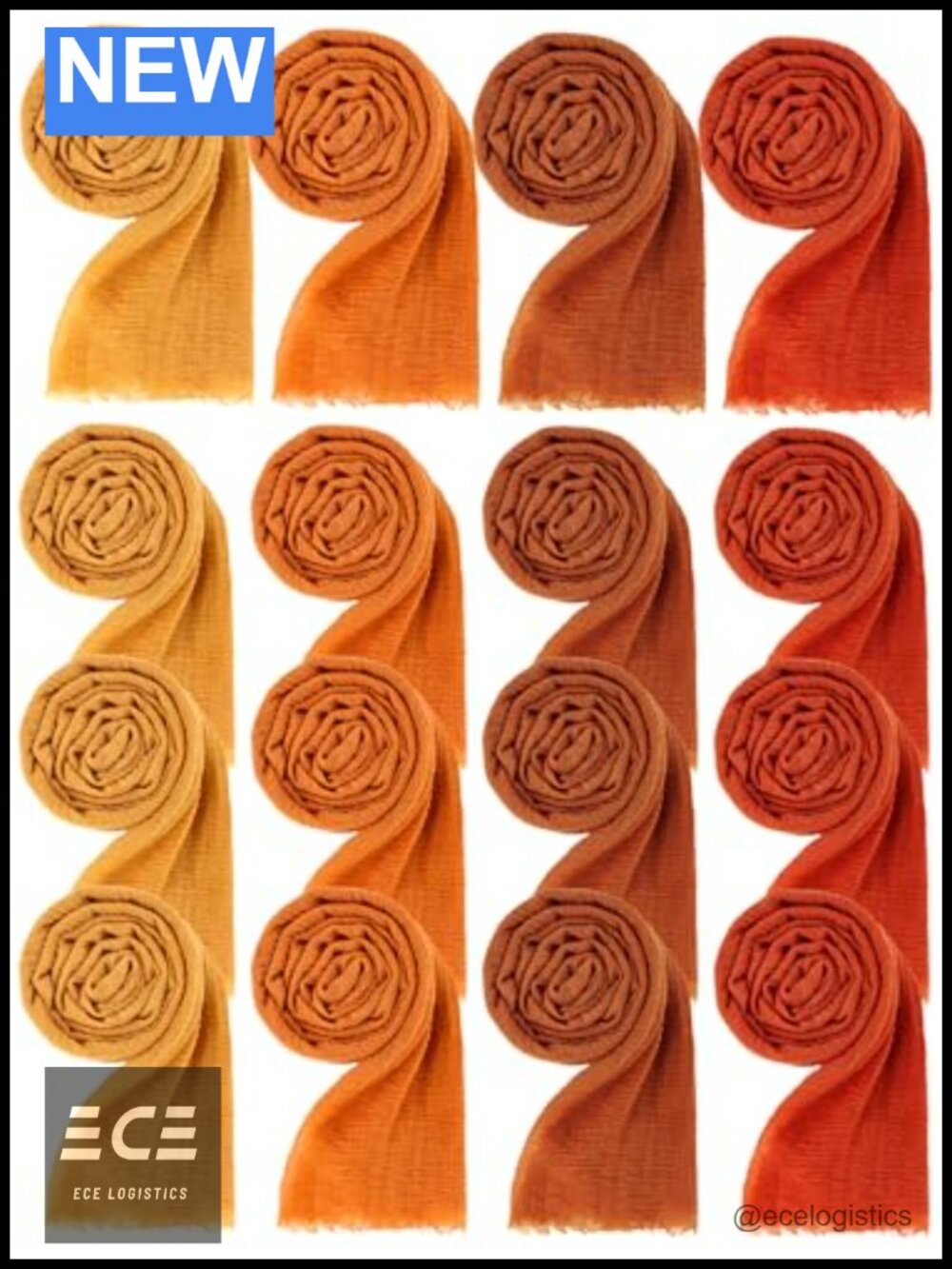 12 Pc Cotton Scarf Set Soft Shawl Hijab Wraps for Women Fall Gift Lightweight